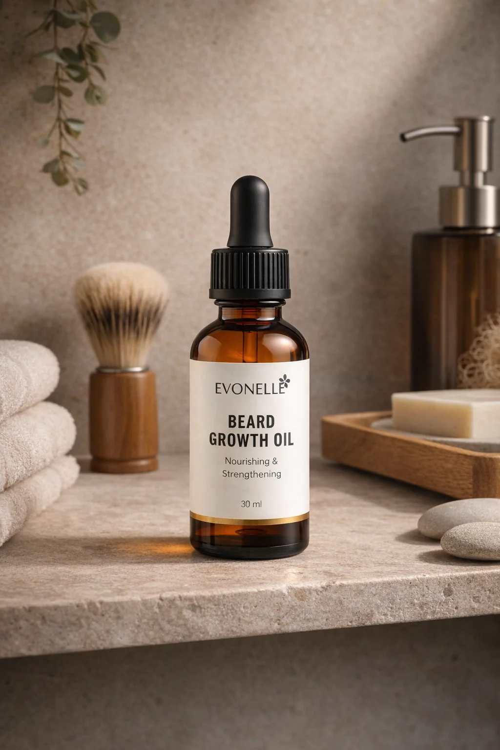 Evonelle Beard Growth Oil – Nourishing & Strengthening Formula for Thicker, Healthier Beard (30ml) - Image 3