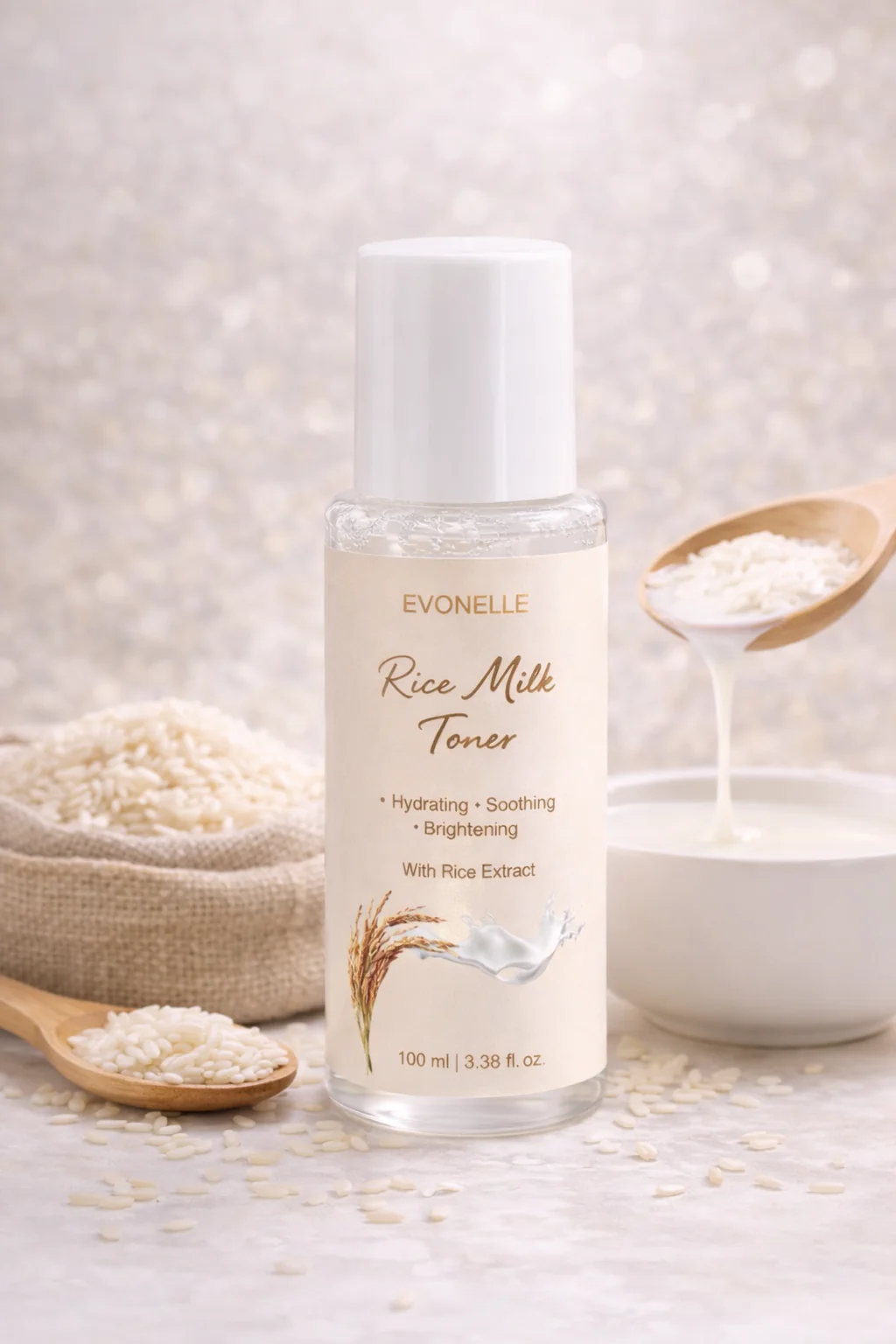 Evonelle Rice Milk Toner - 100 ML - Image 4