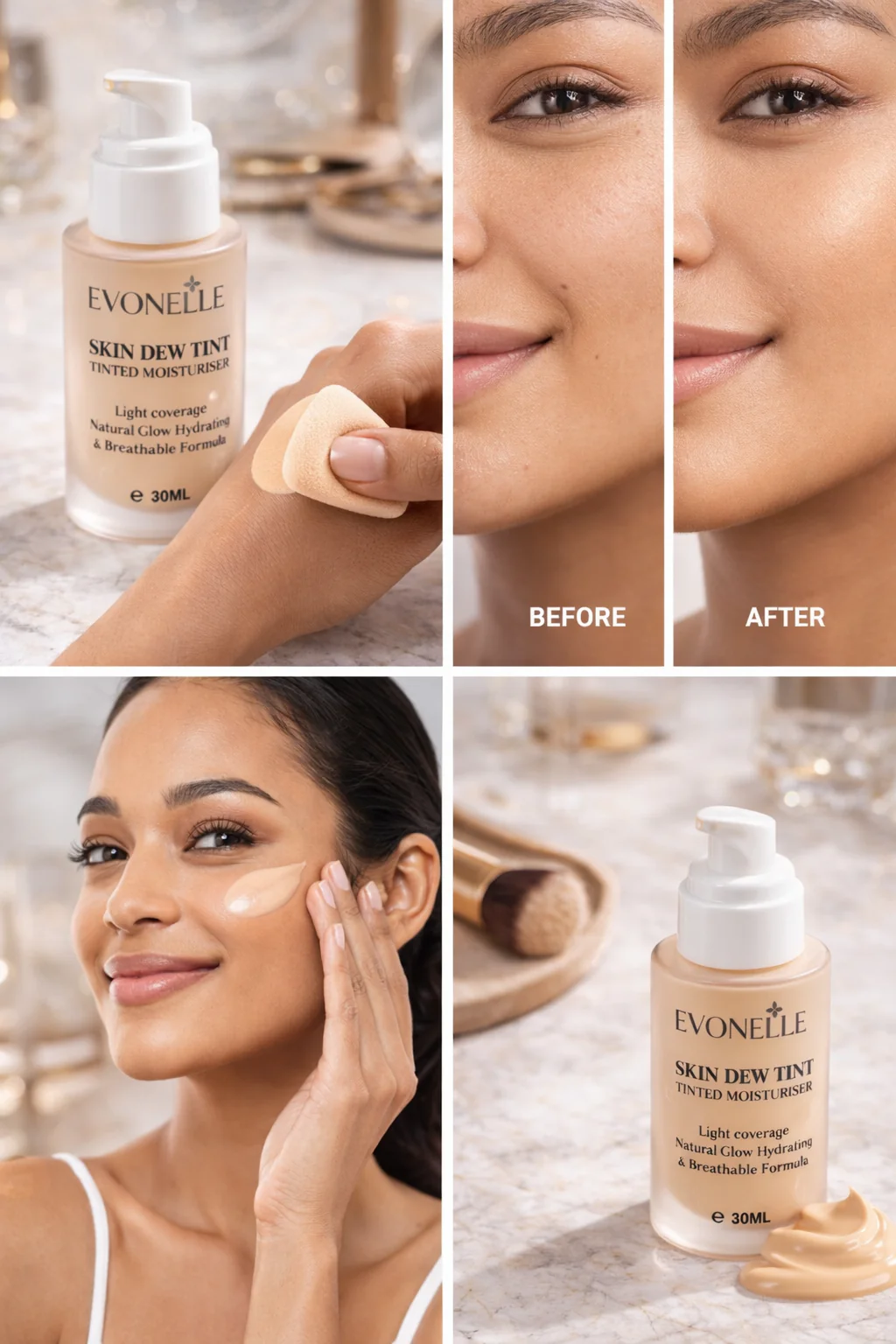 Evonelle Skin Dew Tint – Lightweight Tinted Moisturiser for Natural Glow (30ml) - Image 4