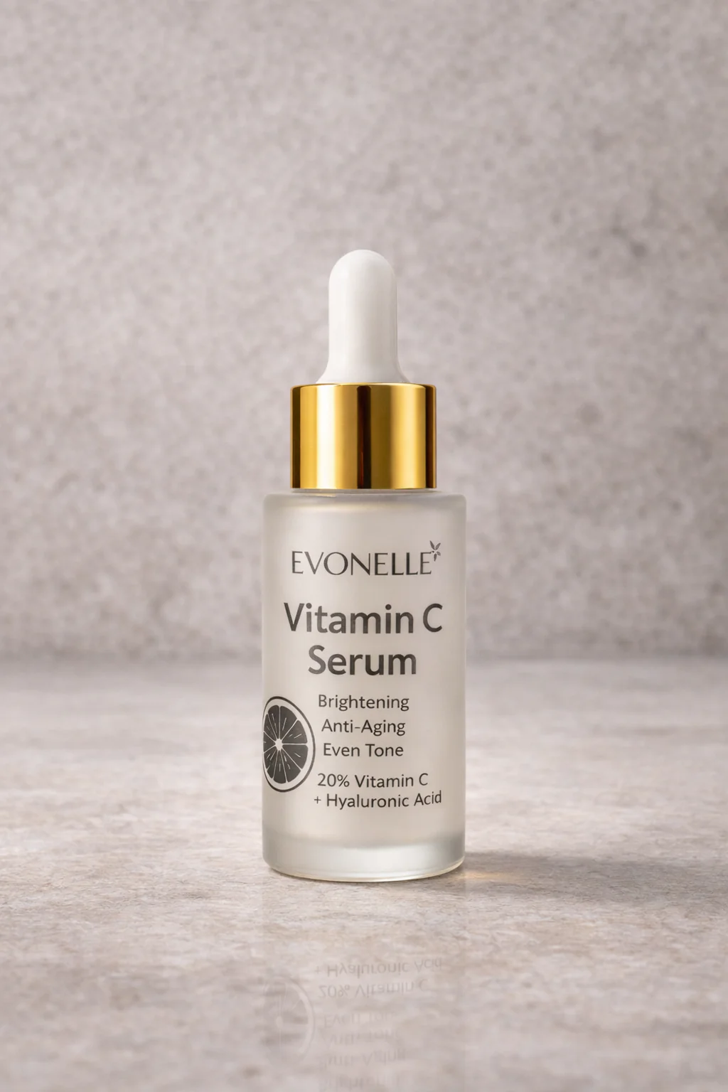 Evonelle Vitamin C Serum 20% + Hyaluronic Acid – Brightening & Anti-Aging Formula – 30ml - Image 4