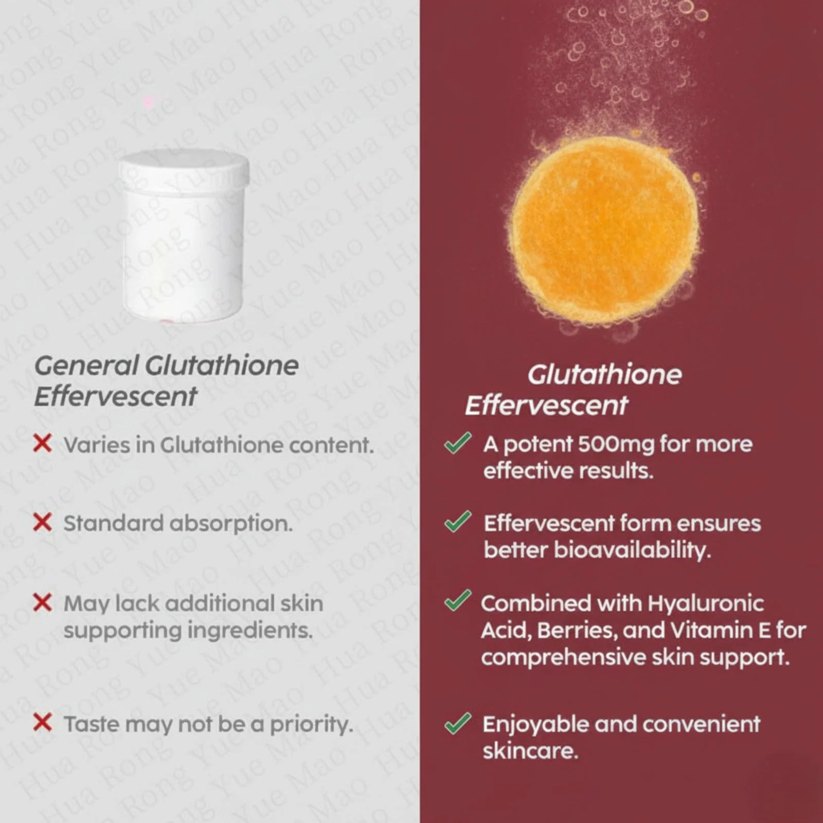 SANSA L-Glutathione Effervescent Tablets – Skin Whitening, Brightening & Daily Glow Drink (Orange Flavour) - Image 4